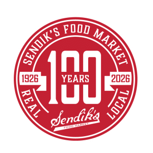 Sendik's Food Market 100th anniversary centennial seal for our Greater Milwaukee grocery store.
