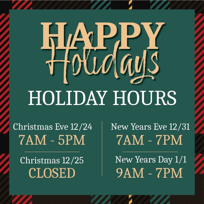Holiday Hours